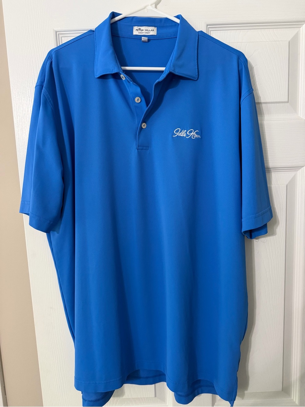 Peter Millar Bright Blue Men's Performance Polo